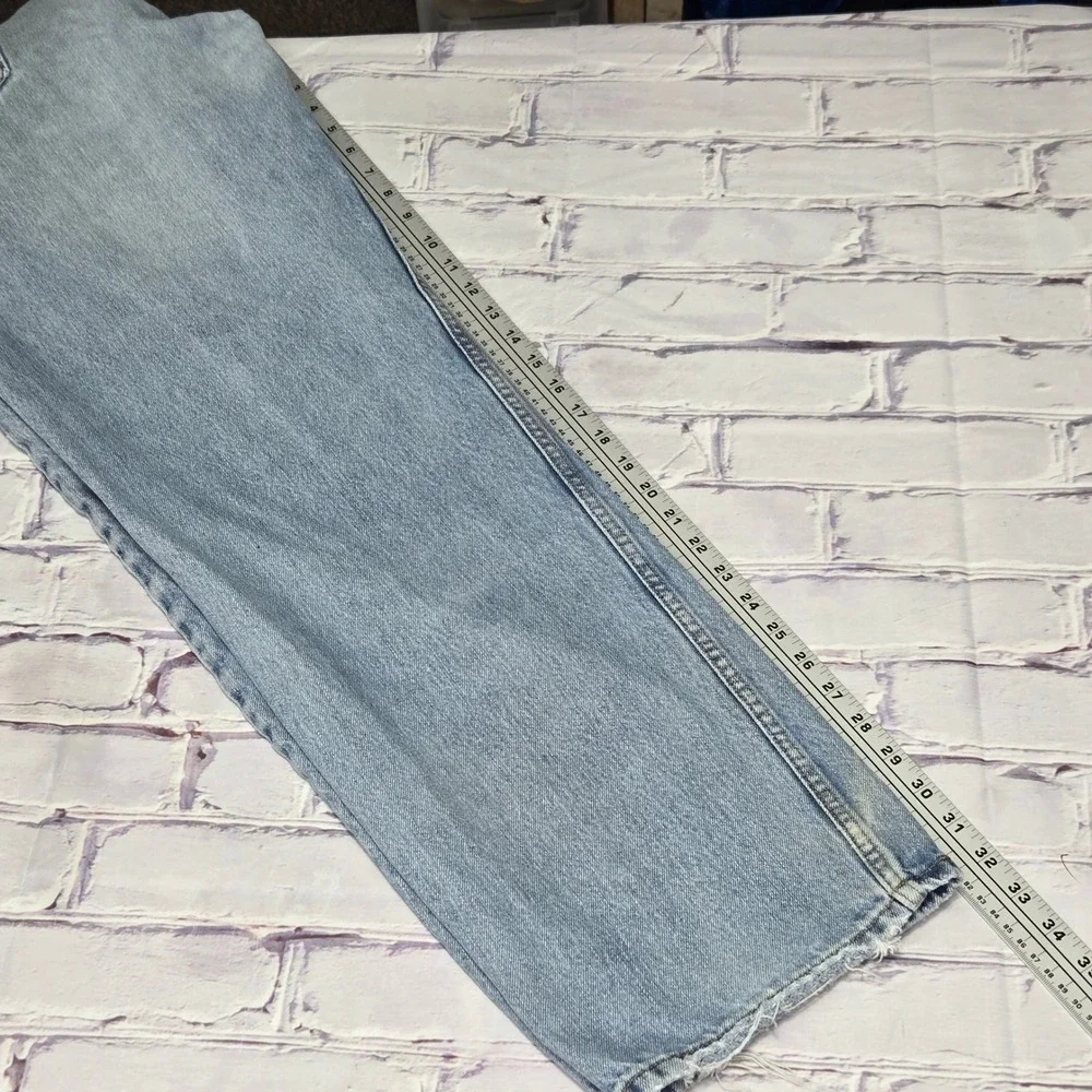Y2K Levis 550 Relaxed‎ Fit Light Wash Blue Denim Jeans Mens 36x34 100% Cotton